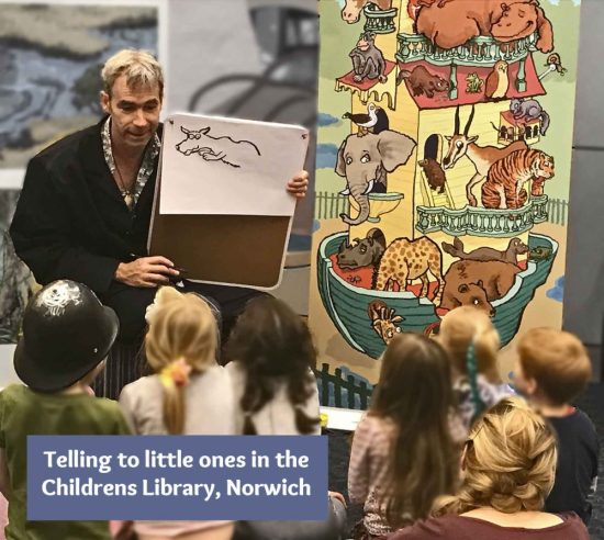 Telling and Drawing as part of the Ark in the Park workshops