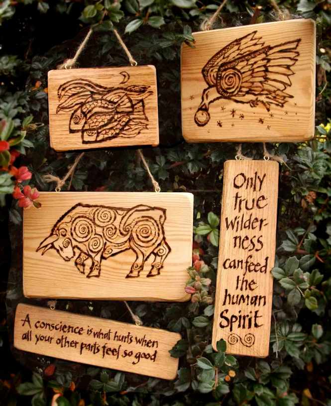 Pyrography art by Jim Kavanagh