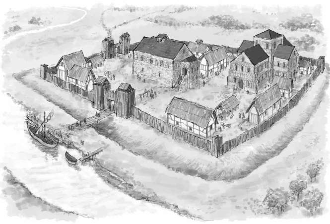 Impression of an 1100s Norman manor